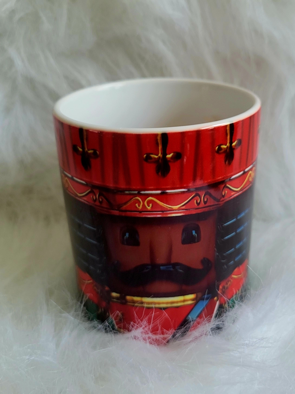 Red Nutcracker Ceramic Mug - Decorative Holiday Drinkware